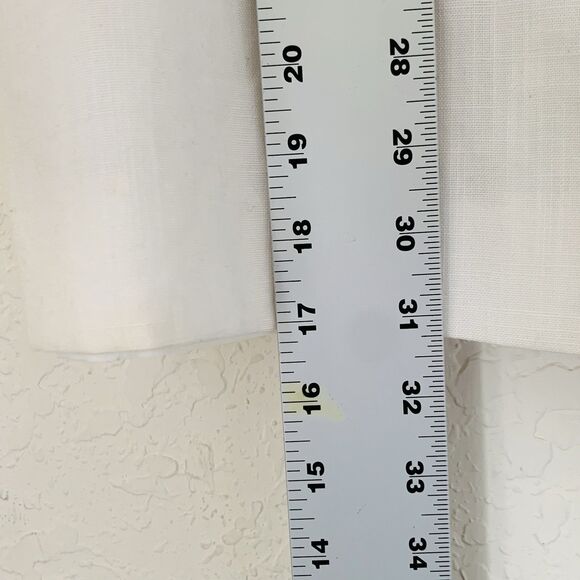 VTG Caron Components Top Women 16 White Retro Tropical Button Front 80s Vacation - Picture 10 of 11